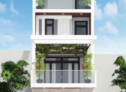 Thiết kế xây dựng nhà đẹp 4 tầng tại quận Tân Bình