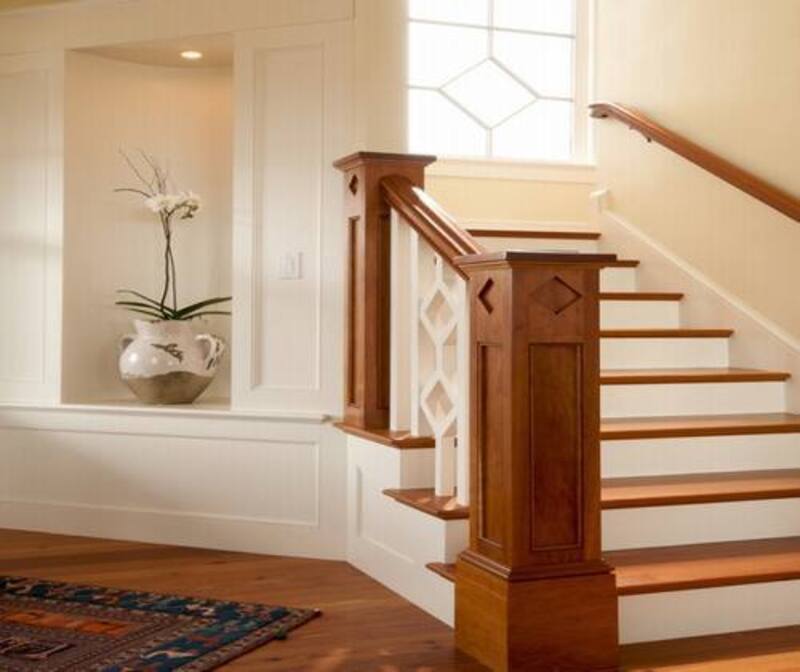 Mẫu cầu thang gỗ trong thiết kế nội thất