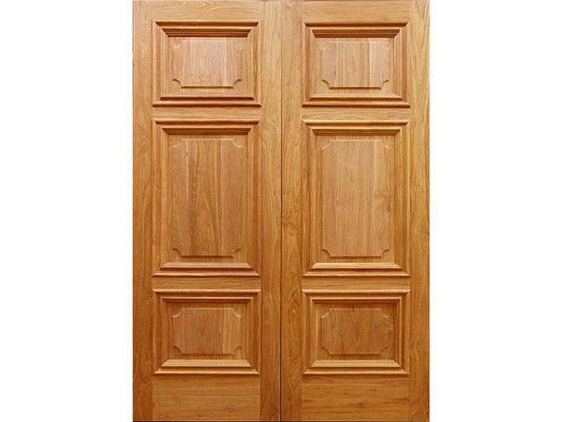 Kiểu cửa gỗ 2 cánh truyền thống thường được sáng tạo đơn giản