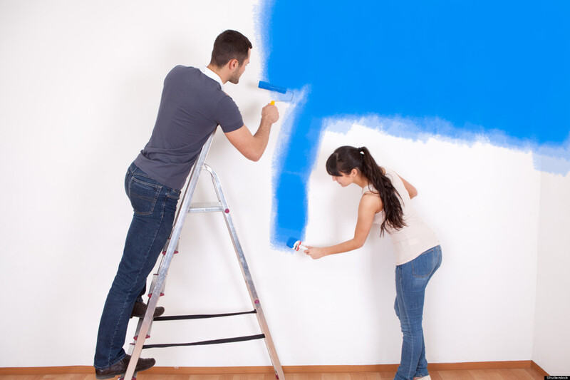 quy trình sơn nhà hoàn thiện lớp sơn phủ