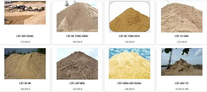 mục đính sử dụng cát xây dựng