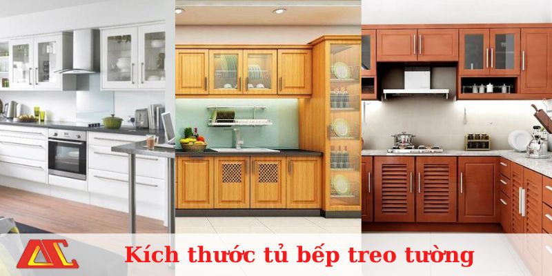 Kích thước tủ bếp treo tường tiêu chuẩn cho gia đình Việt