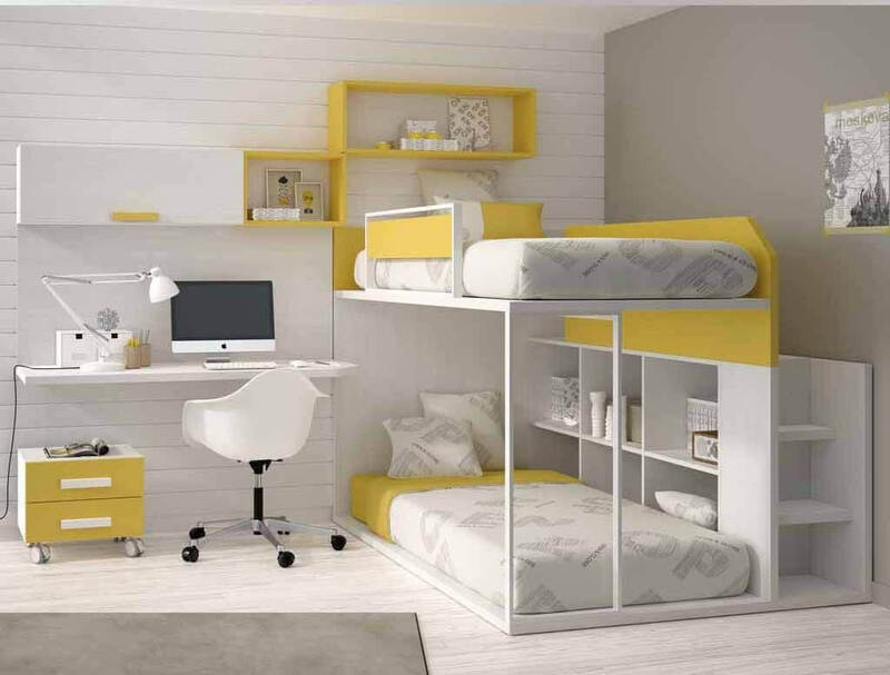 giường tầng với thiết kế đơn giản