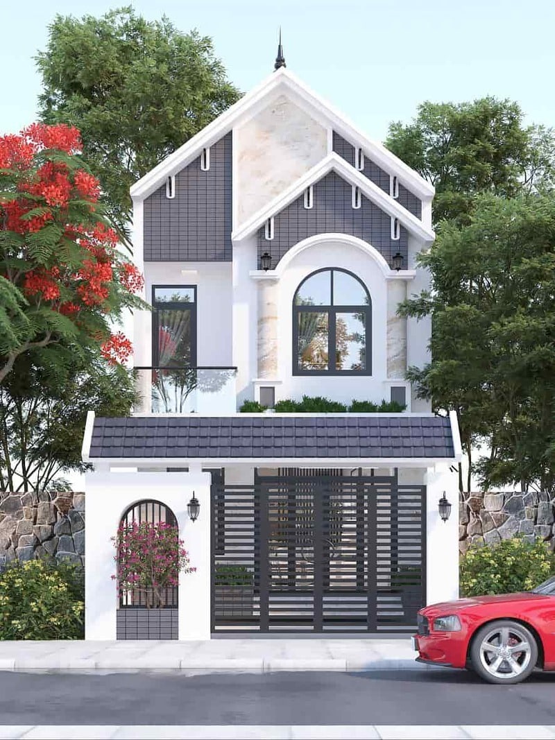 mẫu nhà kiến trúc mái Thái