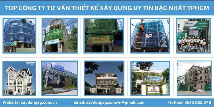 Top 10 công ty thiết kế xây dựng uy tín do Xây Dựng Sài Gòn bình chọn